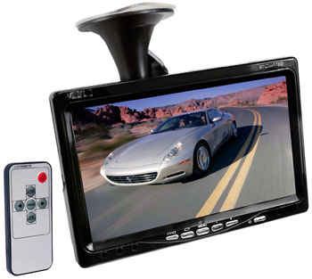 Video Monitor with Windshield Mount